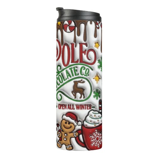 North Pole Hot Chocolate Co. Thermosbeker (Geroteerd rechts)