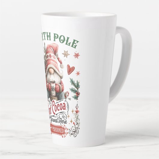 North Pole Hot Cocoa – Gnome-Style  Latte Mok (Rechterhoek)