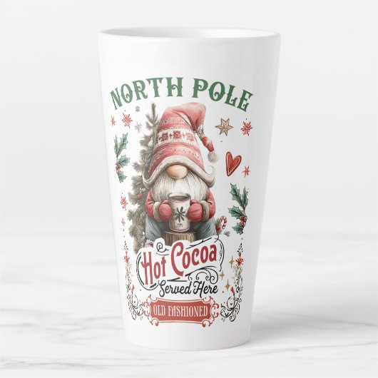 North Pole Hot Cocoa – Gnome-Style  Latte Mok (Voorkant)