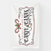 North Pole Kringle snoep Company Spandoek (Verticaal)