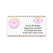 North Pole Mail | Enchanted Elf Etiket (Voorkant)