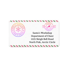 North Pole Mail | Enchanted Elf Etiket