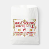 North pole melk- en koekjesbedrijf bedankzakje (Voorkant)