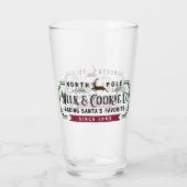 North Pole Milk & Cookie Co. Glas (Achterkant)