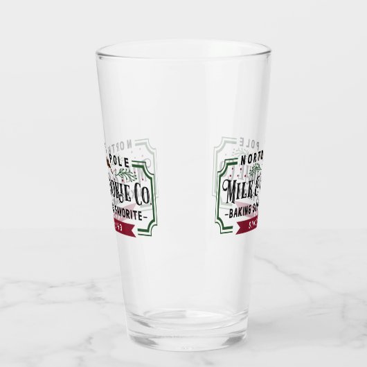 North Pole Milk & Cookie Co. Glas (Links)