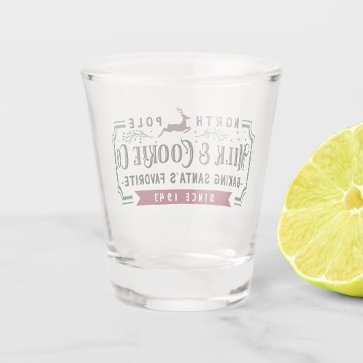 North Pole Milk & Cookie Co. Shot Glas (Achterkant)