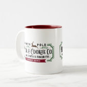 North Pole MIlk & Cookie Co. Tweekleurige Koffiemok (Voorkant links)