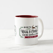 North Pole MIlk & Cookie Co. Tweekleurige Koffiemok (Voorkant rechts)