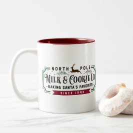 North Pole MIlk & Cookie Co. Tweekleurige Koffiemok