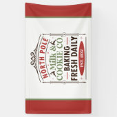 North Pole Milk Cookie Company Spandoek (Verticaal)