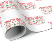 North Pole Milk koekje kerst Cadeaupapier (Rol Hoek)