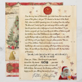 North Pole Personal Christmas Letter From Santa (Voorkant / Achterkant)