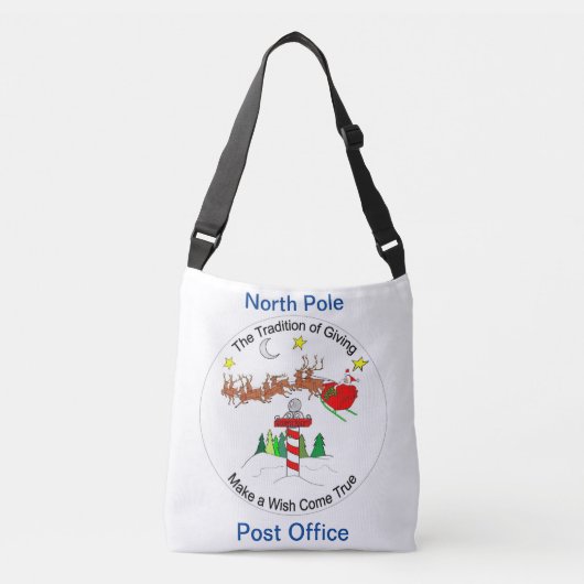 North Pole Post Kantoor Crossbody Tas (Voorkant)