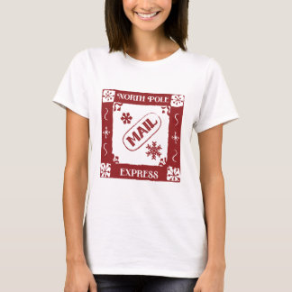 North Pole Postage Stamp T-shirt