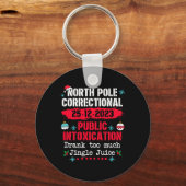 North Pole Public Intoxication Drink te veel Jing Sleutelhanger (Voorkant)