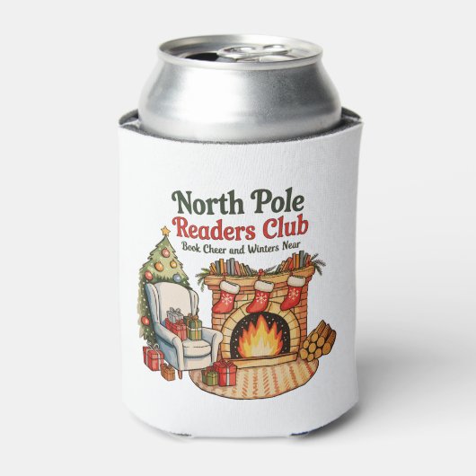 North Pole Readers Club Christmas Books Xmas Lover Blikjeskoeler (Blikje Voorkant)