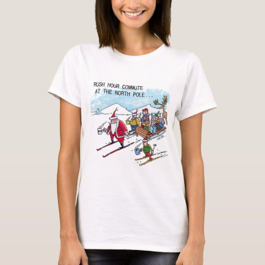 North Pole Rush Hour vrouwen wit T-shirt (Voorkant)