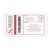 North Pole Santa's Workshop Bewerkbare Verzending Etiket (Voorkant)