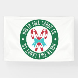 North Pole Snoep Company Holiday Spandoek