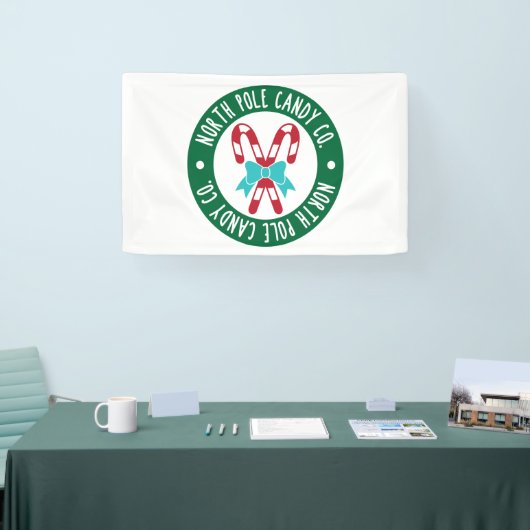 North Pole Snoep Company Holiday Spandoek (Beurs)