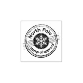 North Pole Stamp of Approval | Wood Art Stamp Rubberstempel (Afrduk)