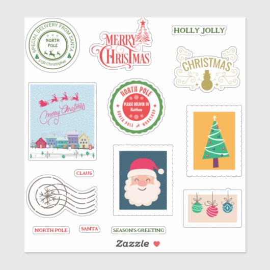 North Pole stickers Pack (Vel)