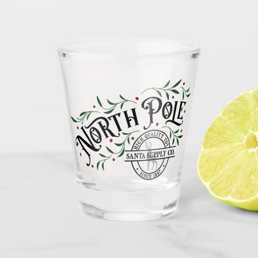 North Pole Supply Co. Shot Glas (Voorkant)