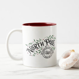 North Pole Supply Co. Tweekleurige Koffiemok