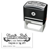 North Pole Trading Company Holiday Gift Stamp Zelfinktende Stempel (In situ)