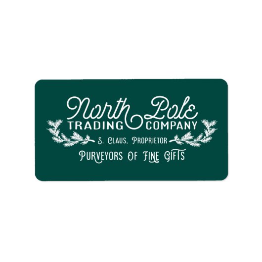 North Pole Trading Company | kerstlabels Etiket (Voorkant)