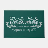 North Pole Trading Company Vintage-kerstmis Deurmat (Voorkant)