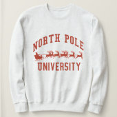 North Pole University Christmas Sweatshirt (Design voorkant)