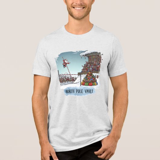 North Pole Vault Tri-Blend Shirt (Voorkant)