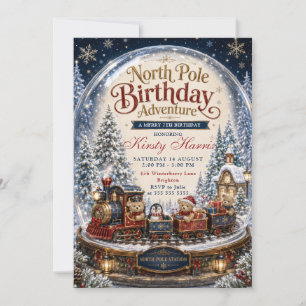 North Pole Verjaardagsavontuur Verjaardag Kaart