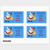 North Pole Verzendlabel Sticker (Vel)