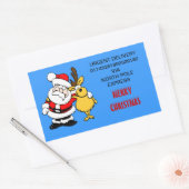 North Pole Verzendlabel Sticker (Envelop)