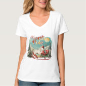 North Pole: Where Magic Never Melts T-shirt (Voorkant)