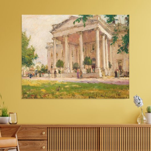 North Portico, The White House, Washington, D.C Canvas Afdruk (Insitu (Woonkamer))