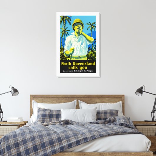 North Queensland roept je Canvas Afdruk (Insitu (Slaapkamer))