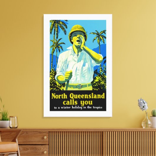 North Queensland roept je Canvas Afdruk (Insitu (Woonkamer))