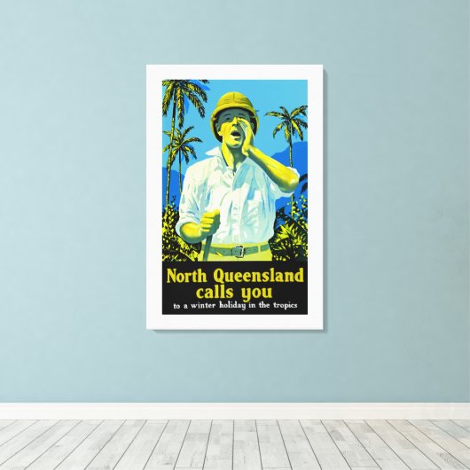 North Queensland roept je Canvas Afdruk (Insitu (Houten vloer))