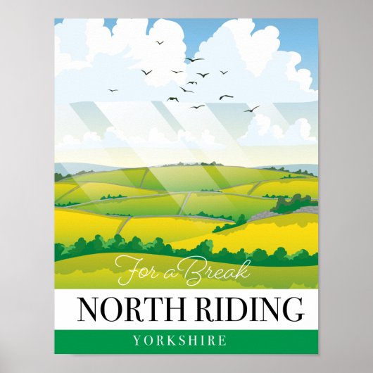 North Riding Yorkshire "voor een pauze" Poster (Voorkant)