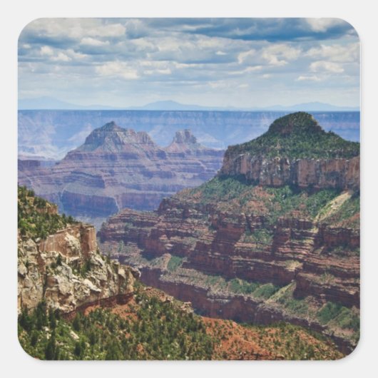 North Rim Gran Canyon - Grand Canyon National Vierkante Sticker (Voorkant)