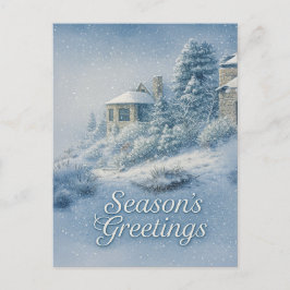 North Rim Lodge Nostalgische Winterse Sfeer Feestdagenkaart