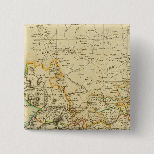 North Roxburgh Shire Vierkante Button 5,1 Cm (Voorkant)