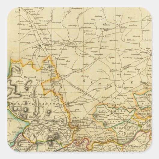 North Roxburgh Shire Vierkante Sticker (Voorkant)