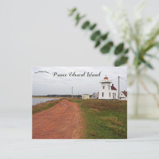 North Rustico Harbour Lighthouse PEI Briefkaart (Staand voorkant)