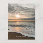 North Sea, Denmark picturesque sunset, Briefkaart (Voorkant)