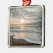 North Sea, Denmark picturesque sunset, Metalen Ornament (Links)