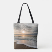 North Sea, Denmark picturesque sunset, Tote Bag (Achterkant)